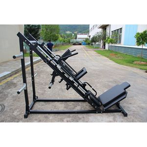 Gamba regolabile professionale pressa Hack Squat Machine Home Gym sistema lineare cuscinetto per tutta la parte inferiore del corpo di allenamento di stoccaggio del peso - Product Image 1