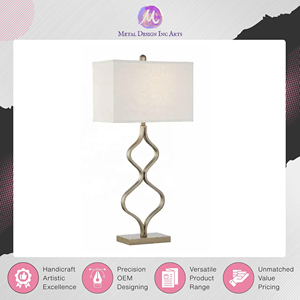 Amazing Offer on Premium Home <b>Decor</b> <b>Lighting</b> Golden Metal Table Lamp for Home, Office & Hotels at Outstanding Market Price - Product Image 3