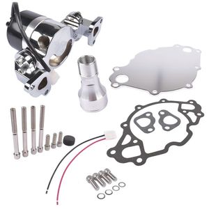 High Volume Flow <b>Electric</b> Water Pump <b>Kit</b> for Small Block for Ford 289 302 Chrome <b>Electric</b> Water Pump - Product Image 4