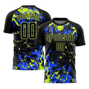 Maillot de football personnalisé avec logo imprimé, manches courtes, respirant, séchage rapide, dernier style, uniforme de football, vêtements de sport - Product Image 4