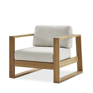 Luxury <b>Waterproof</b> Modern Garden Furniture Set Patio Couch Sectional Teak Wood Outdoor <b>Sofa</b> - Lionel - Product Image 4