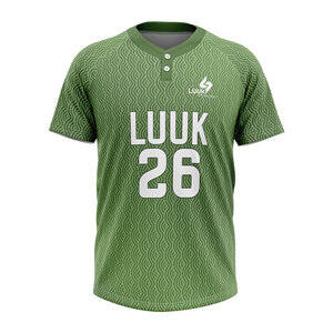 Maillots de baseball personnalisés pour équipes américaines, impression par sublimation, polyester anti-humidité, chemise de softball pour adultes, uniforme toutes saisons - Product Image 5