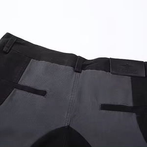 Pantalones de Pierna Ancha de Cintura Alta para Mujer, de Algodón y Lona, con Bloques de Color, Ajuste Holgado, Largos, Estilo Casual de Otoño, con Cierre de Botones - Product Image 3