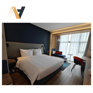 Ensemble de meubles de chambre à coucher pour hôtel avec lit queen-size et rangement fonctionnel pour la rénovation de chambres d'hôtes commerciales, utilisation Holiday Inn - Product Image 3