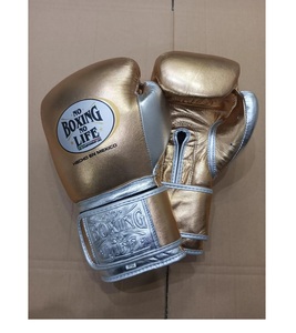 Professional No Boxing No Life Premium Cowhide Leather Customizable Lightweight Adjustable <b>Wrist</b> <b>Strap</b> Hook & Loop Boxing Gloves - Product Image 1