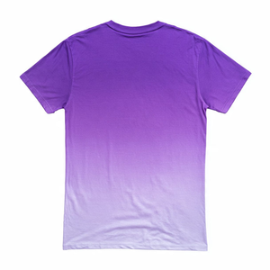 Men's Gradient Ambre <b>Purple</b> O-Neck Short Sleeve T-<b>Shirt</b> Regular Fit Knitted Breathable Casual Solid Color Summer Tee - Product Image 6