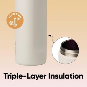 Borraccia Sportiva FreeSip in Acciaio Inox Isolato Senza BPA con Cannuccia per Viaggi - Product Image 4