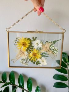 Moderno Marco de Fotos Flotante de Metal Latón para Colgar en la Pared, Vitrina para Flores Prensadas, Arte Botánico, Decoración del Hogar, Marco de Vidrio - Product Image 2