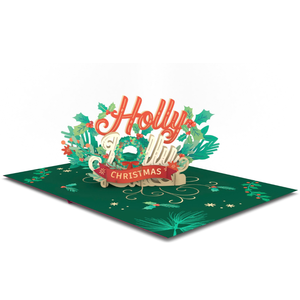 Holly Jolly Christmas 3D Pop up Cards With Envelope <b>Handmade</b> Greeting Card For Noel 3D Greeting Card For <b>Paper</b> Gift <b>Paper</b> Art - Product Image 3