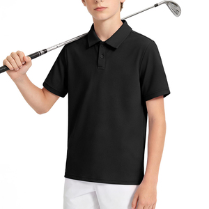 T-shirt de golf et de tennis à manches courtes, 100 % polyester, séchage rapide, personnalisable avec logo, pour garçons, vêtements scolaires, polos pour enfants - Product Image 2