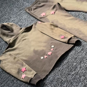 ชุดวอร์มพิมพ์ลายซันเฟดแบบพัฟพรีเมียม เสื้อฮู้ดดี้โอเวอร์ไซส์ซันเฟดและกางเกงจ็อกเกอร์ สำหรับชุดลำลองและสตรีทแวร์ สำหรับทุกเพศ - Product Image 5