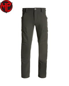 Pantalones Hexaplus Industries Negros de Cintura Media, Corte Recto, Estilo Vintage, Tácticos, para Expedición y Caza, para Hombre, Otoño, Premium, Soft Shell - Product Image 1