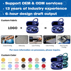 Écouteurs intra-auriculaires sportifs personnalisés Q38 TWS avec crochet d'oreille en silicone, étanches IPX7, affichage LED, Bluetooth <span class=keywords><strong>sans</strong></span> <span class=keywords><strong>fil</strong></span>, certifiés CE FCC - Product Image 3