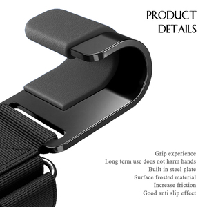 Professional Neoprene Powerlifting Hooks Adjustable Breathable Wrist Support Padded Advanced Protection Gym Training - Product Image 4