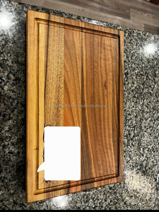 Tabla de cortar de madera de mango rústico, bloque grueso de carnicero hecho a mano para cocina, queso y charcutería, bandeja para servir - Product Image 3