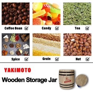 Mini Contenitore Rustico in Legno, 1 Pezzo, Ermetico, da Bancone, per Spezie, Zucchero e Snack, per Cucina e Casa - Product Image 4