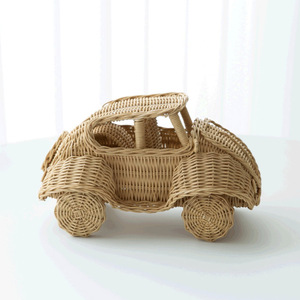 Playful rattan kids car eco friendly toy cars factory direct cost preschool toys for toddlers - Product Image 6