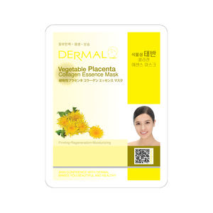 Masque d'essence de collagène DERMAL [Placenta végétal] – Beauté coréenne, soins de la peau coréens, cosmétiques coréens, masque facial élastique sans cruauté animale - Product Image 1
