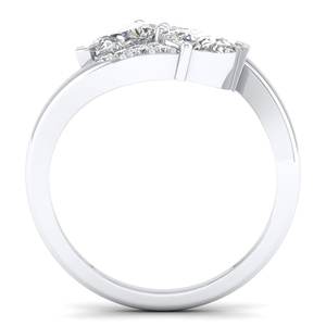 แหวนหมั้นเพชรโมอิสซาไนต์ทรงลูกแพร์ 1.64 กะรัต เงินแท้ 925 ราคาส่ง REYES สำหรับผู้หญิง เครื่องประดับสั่งทำพิเศษ - Product Image 4