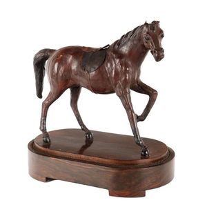 Statue décorative de cheval en bois pour centre de table, étagère de salon et accent de table - Product Image 5