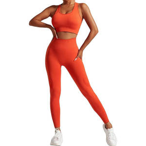 Ensemble de yoga pour femmes, tendance, respirant, confortable, tissu doux, coupe ajustée, performance élégante, idéal pour la course à pied et le fitness, pour adultes. - Product Image 1