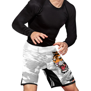 Shorts MMA pour enfants très demandés, vêtements de sport unisexes, service OEM, personnalisables, 100% polyester, légers, extensibles, haute qualité - Product Image 4