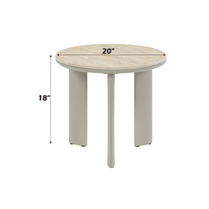 Table basse Ingram avec plateau en céramique finition gris clair et fonction table d'appoint - Product Image 2