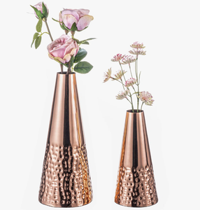 Vase à trompette en métal cuivre Offre Spéciale Vase à fleurs décoratif pour les arrangements de fleurs artificielles pour la cérémonie de mariage - Product Image 3