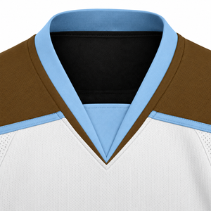 Maillots de hockey imprimés OEM avec logo personnalisé et nom de l'équipe, uniformes de hockey sur glace 100 % polyester à séchage rapide - Product Image 3