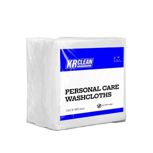 Krclean XK2 White Non Woven ISO 9001 Certified <b>Kitchen</b> Wipes 50/80 Sheets Disposable Cleaning <b>Cloth</b> Vietnam Factory OEM ODM Bulk - Product Image 1