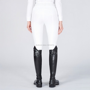 Culotte d'équitation Jodhpur pour femme en Spandex/Coton, taille haute, longueur intégrale, respirante, 240g, Legging d'équitation - Product Image 3