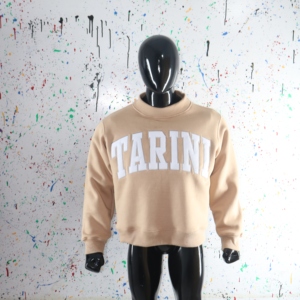Sudadera TARINI con cuello simulado, 450 GSM, nombre personalizado, bordado en aplique, corte holgado, 100% algodón, felpa francesa. - Product Image 3