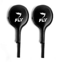 Palettes de frappe Fly Punch professionnelles en mousse haute densité légère, avec logo personnalisé et revêtement en cuir microfibre pour la boxe