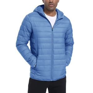 Veste coupe-vent en nylon respirante et légère pour homme, imperméable, à séchage rapide, avec capuche, en tissu ripstop, style doudoune - Product Image 2