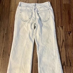 Mejor Oferta OEM Jeans Baggy de Pierna Recta de Cintura Alta con Logo Personalizado para Mujer, Ajuste Holgado, Diseño de Lazo Estilo High Street - Product Image 2