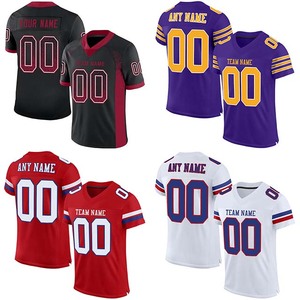 Maillot de football américain personnalisé respirant à séchage rapide, uniforme d'équipe, col en V, manches courtes, service OEM - Product Image 3