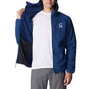 Nouvelle arrivée, veste coupe-vent à capuche pour homme, respirante, imperméable, tissu écologique, hiver, personnalisable à l'avant, pour la vente en ligne - Product Image 4