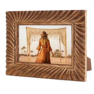 Cadre photo en bois de Sheesham sculpté, Art déco, luxe, vente en gros, Inde - Product Image 1