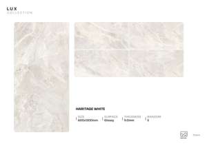 Panneau de porcelaine brillant Signature Crystaline 600x1200mm 60x120cm 24x48 pouces, surface de haute brillance, carrelage premium - Product Image 5