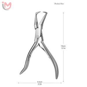 Pince à extensions de cheveux en acier inoxydable de qualité supérieure, prise en main robuste, outils d'extension de cheveux, prix de gros, OEM - Product Image 5