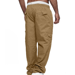 <b>Men</b> <b>Cargo</b> <b>Trousers</b> Custom Wholesale Casual Multi Pocket Streetwear Pants Elastic Waist OEM ODM Clothing Manufacturer Factory - Product Image 3