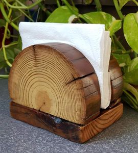 Vintage Wooden Napkin Holder For Dining Table Decoration With Classic Look And High Quality Solid Wood Design - Product Image 3