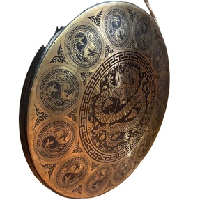 Traditional Tibetan <b>Religious</b> Gong Metal Crafts Singing Bell for Yoga Meditation & Decorative Element Healing Purpose - Product Image 3