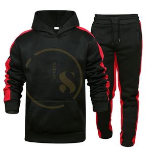 Venta al por mayor logotipo personalizado hombres XL gimnasio Sudadera con capucha chándal peso 100% algodón transpirable ropa deportiva de moda de talla grande invierno - Product Image 1