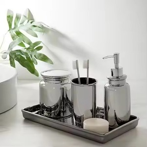 Elegantly crafted metal bathroom <b>accessory</b> set designed to elevate modern <b>interiors</b> amazingly made by HRCRAFTVERSE - Product Image 5