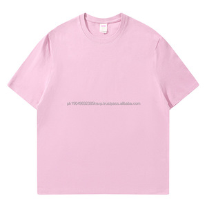 T-shirt à manches courtes en coton vierge imprimé de logo personnalisé Oem 100% coton, petit design de quantité minimale de commande uni, coupe ample pour homme - Product Image 6