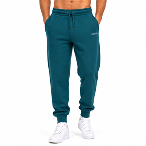 Top Trending 100% Cotton Sweatpants Mens Breathable Sports Joggers Loose Fit Straight Leg <b>Trouser</b> Custom OEM - Product Image 4