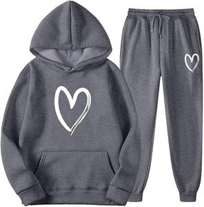 Ensemble de survêtement 2 en 1 pour femmes, veste zippée à manches longues avec poches latérales, pantalon de jogging sportif, vêtements d'hiver - Product Image 6
