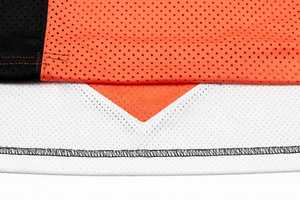 Ensemble de maillot de football PADA PRIME pour homme, col en V rouge, maillot et short en mesh color block, respirant, 100% polyester, vêtements de sport sublimés - Product Image 6