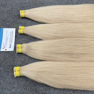 Nueva llegada de extensiones de cabello natural liso a granel, cabello humano vietnamita de muy alta calidad, color rubio. - Product Image 3